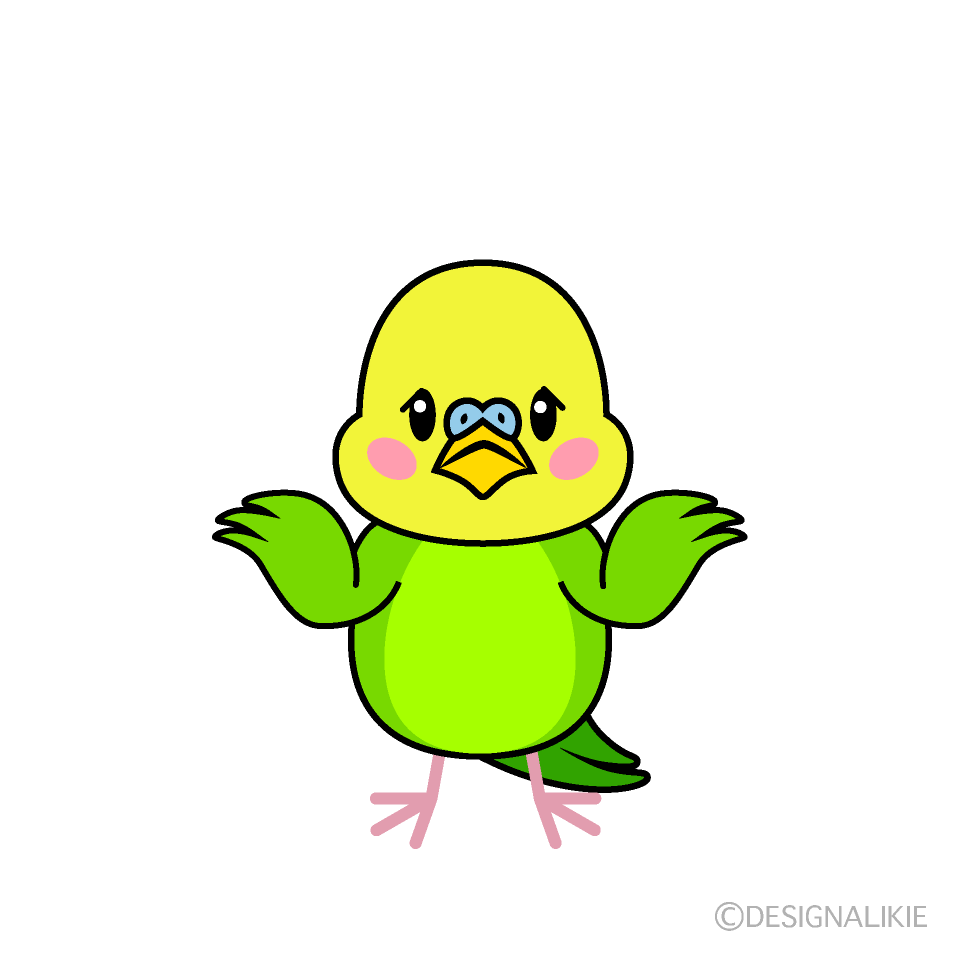 困るインコキャラ