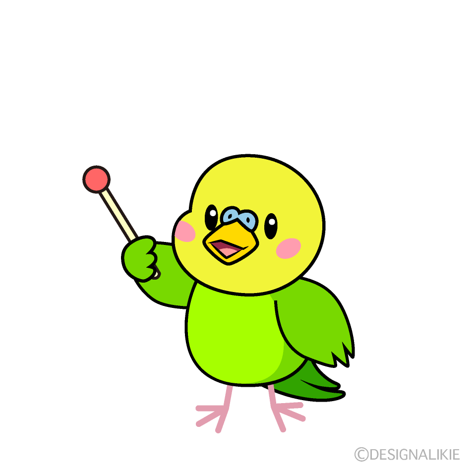 説明インコキャラ