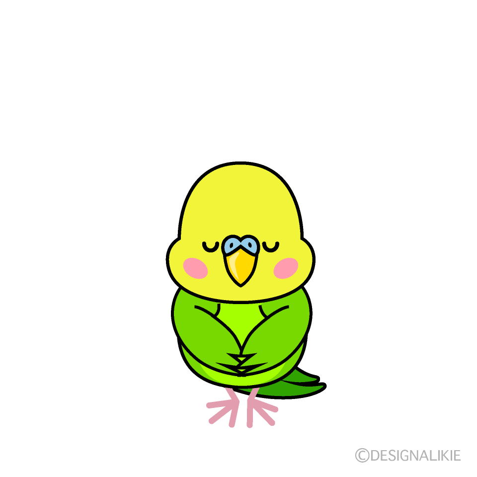 お辞儀インコキャラ