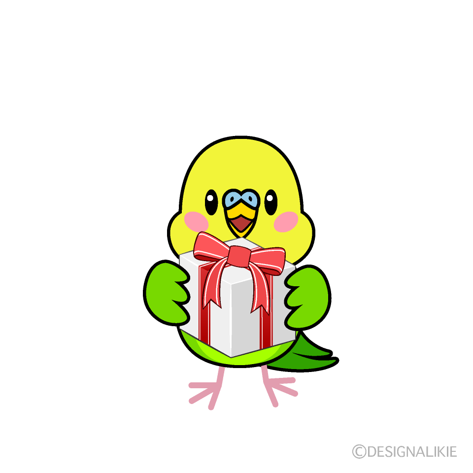 プレゼントするインコキャラ