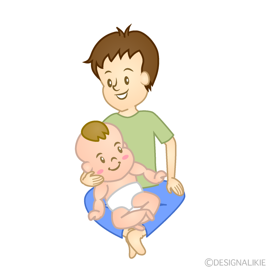 赤ちゃんとお父さん