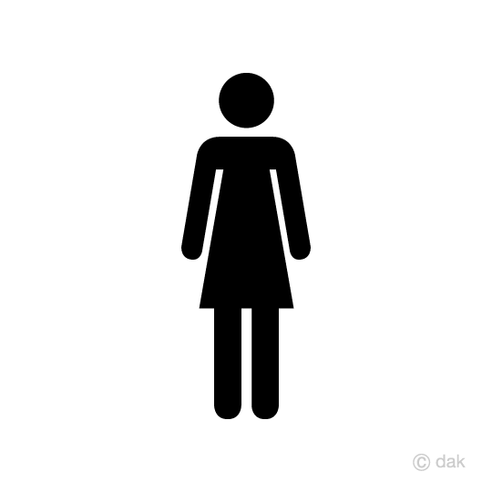 女性ピクトグラム