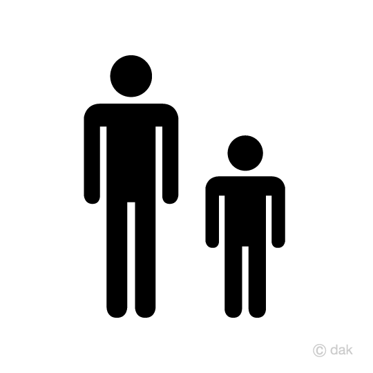 父親と息子ピクトグラム