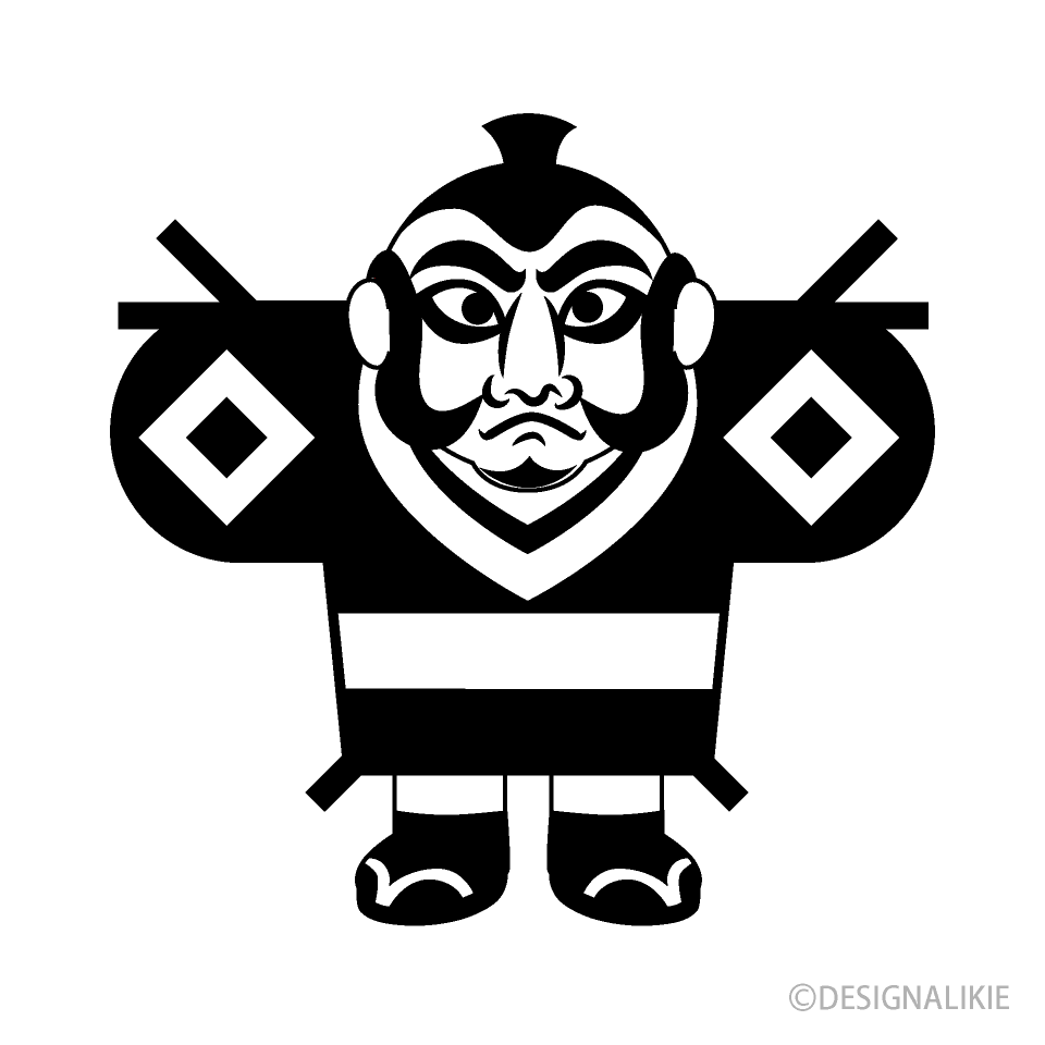 白黒の凧