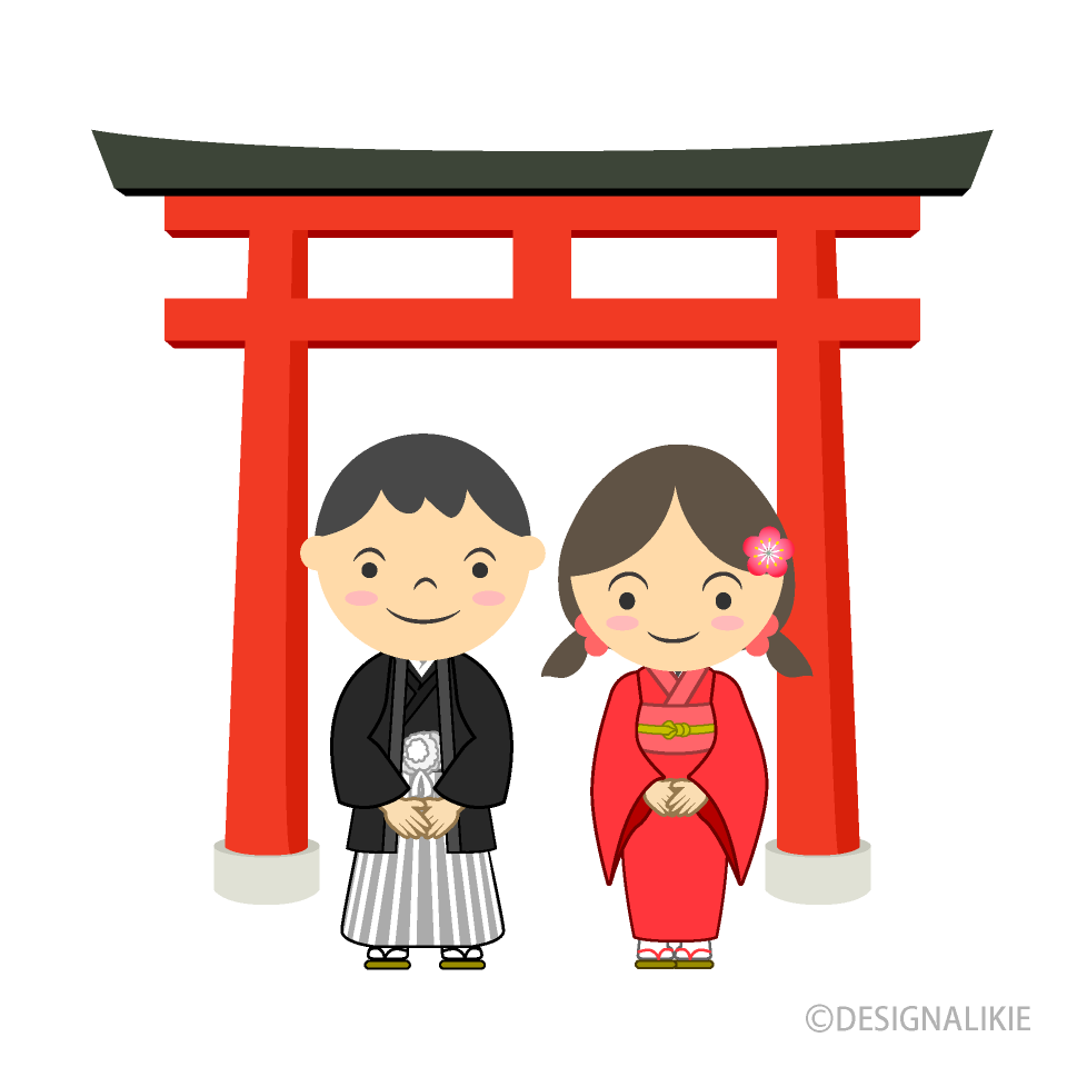 初詣の子供