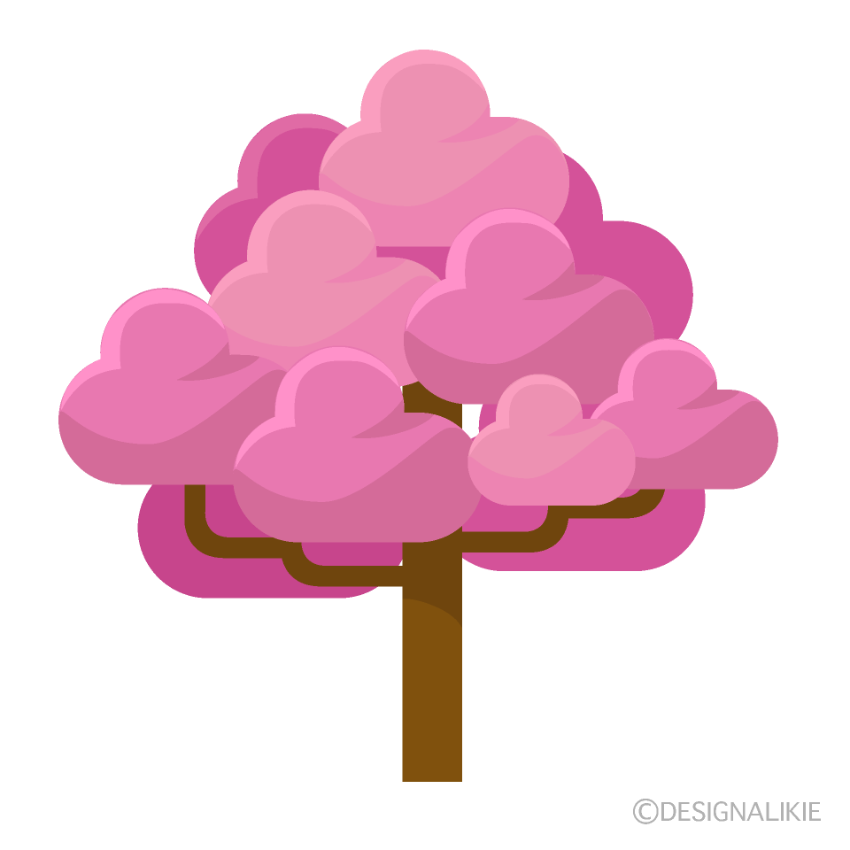 ポップな桜の木