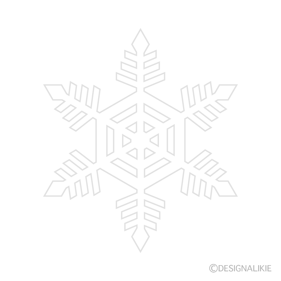白色 雪結晶 1