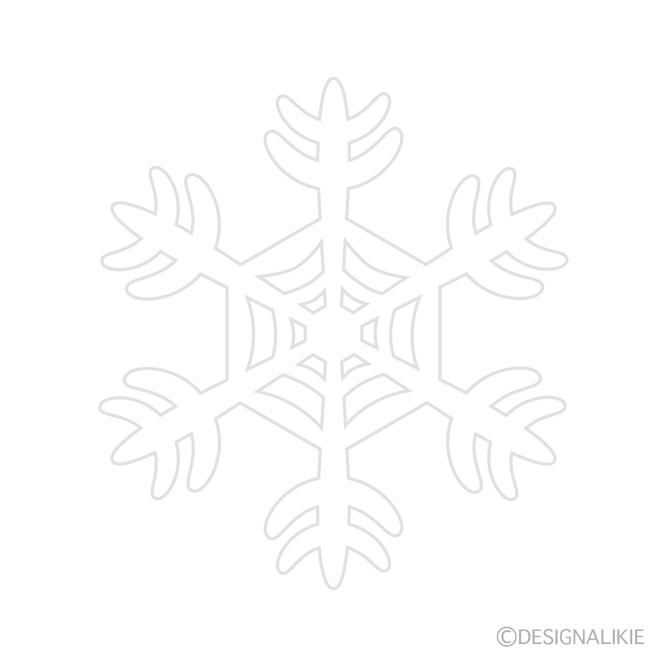 白色 雪結晶 4
