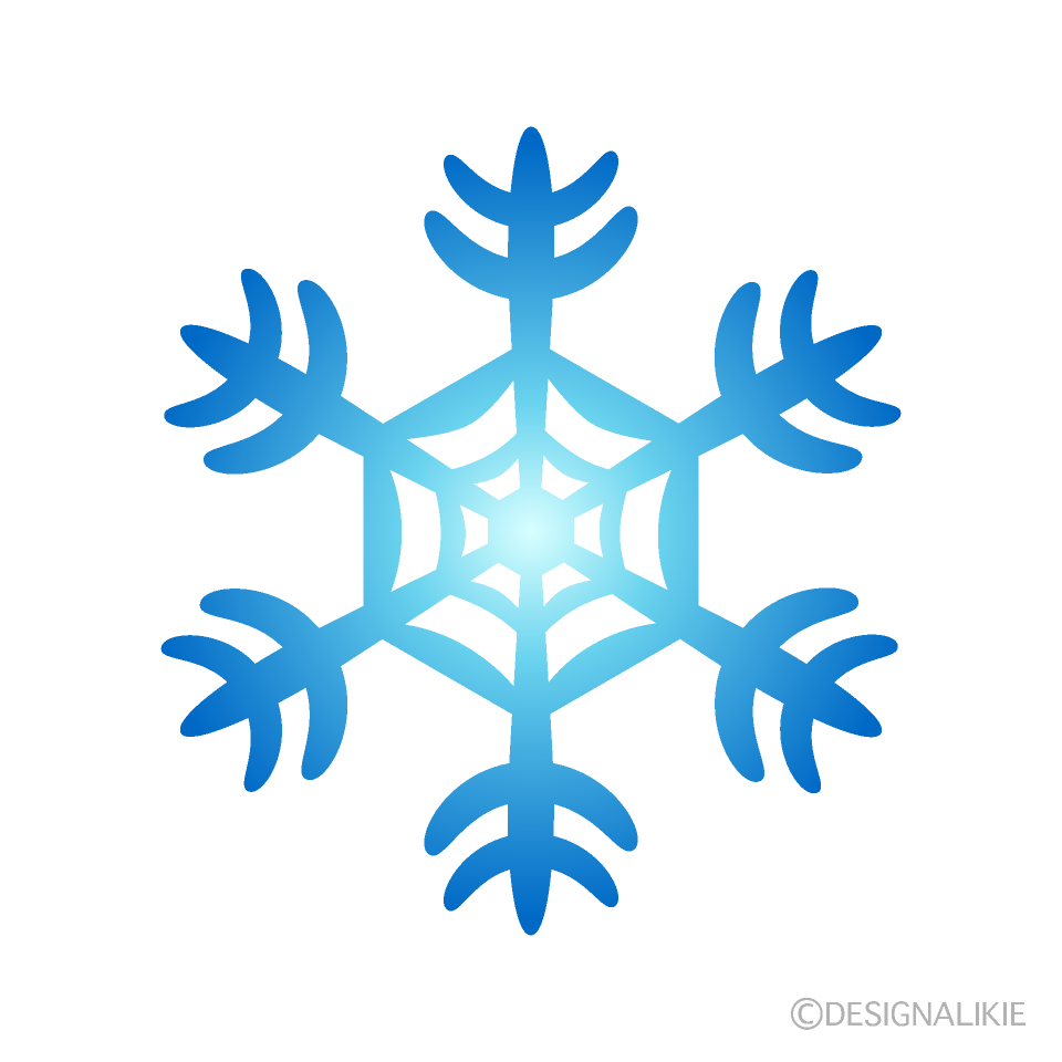 雪結晶グラデーション 4