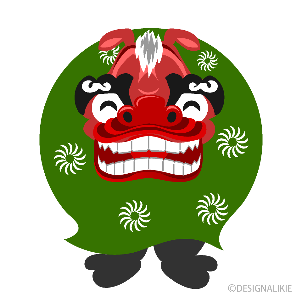 笑う獅子舞
