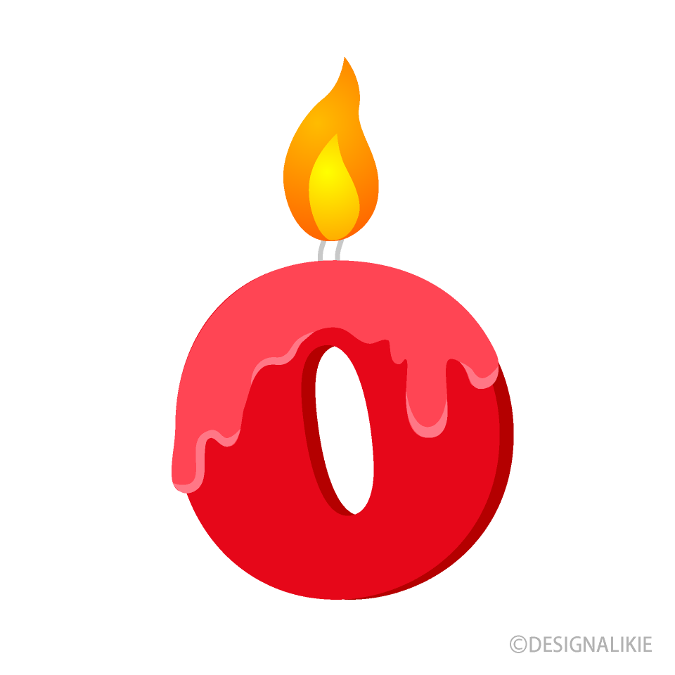 0歳誕生日ろうそく