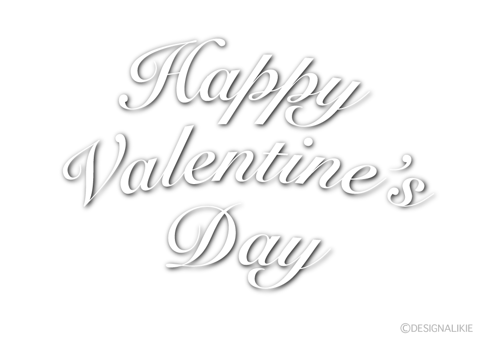 Happy Valentines Day（白）