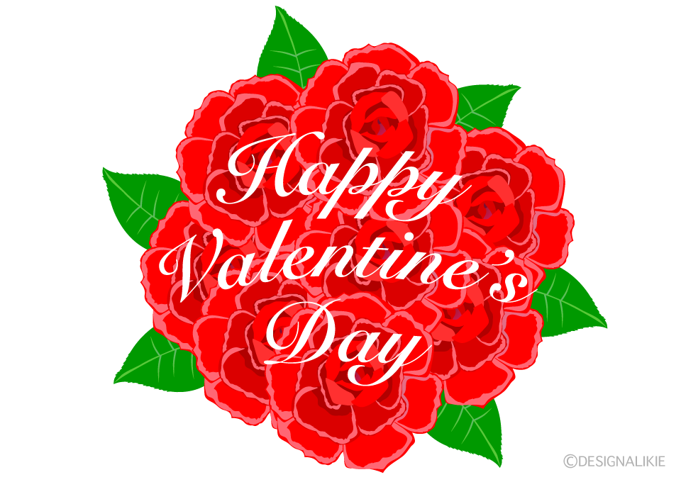 Happy Valentines Day（バラ）