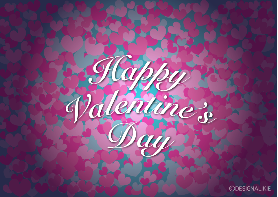 可愛いハートのHappy Valentines Day 壁紙