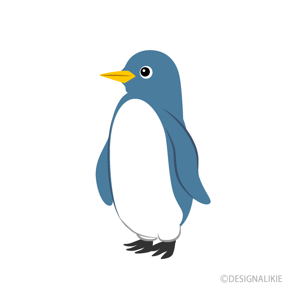 青いペンギンキャラクター