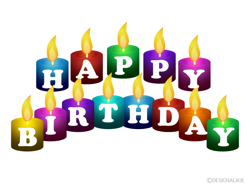 キャンドルのHappy Birthday