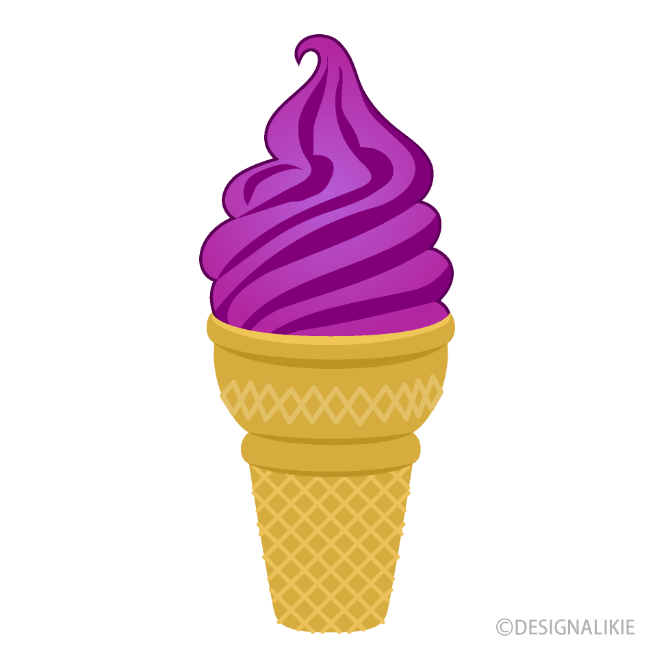 紫いもソフトクリーム
