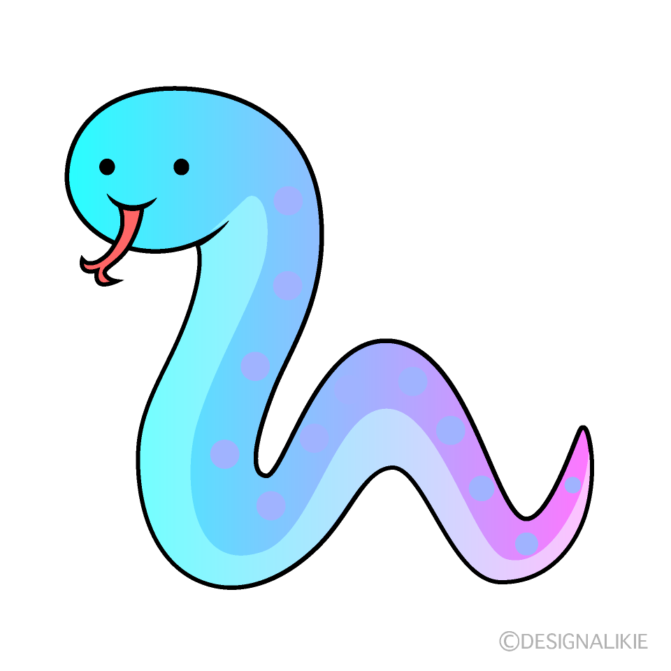 可愛い紫色ヘビ