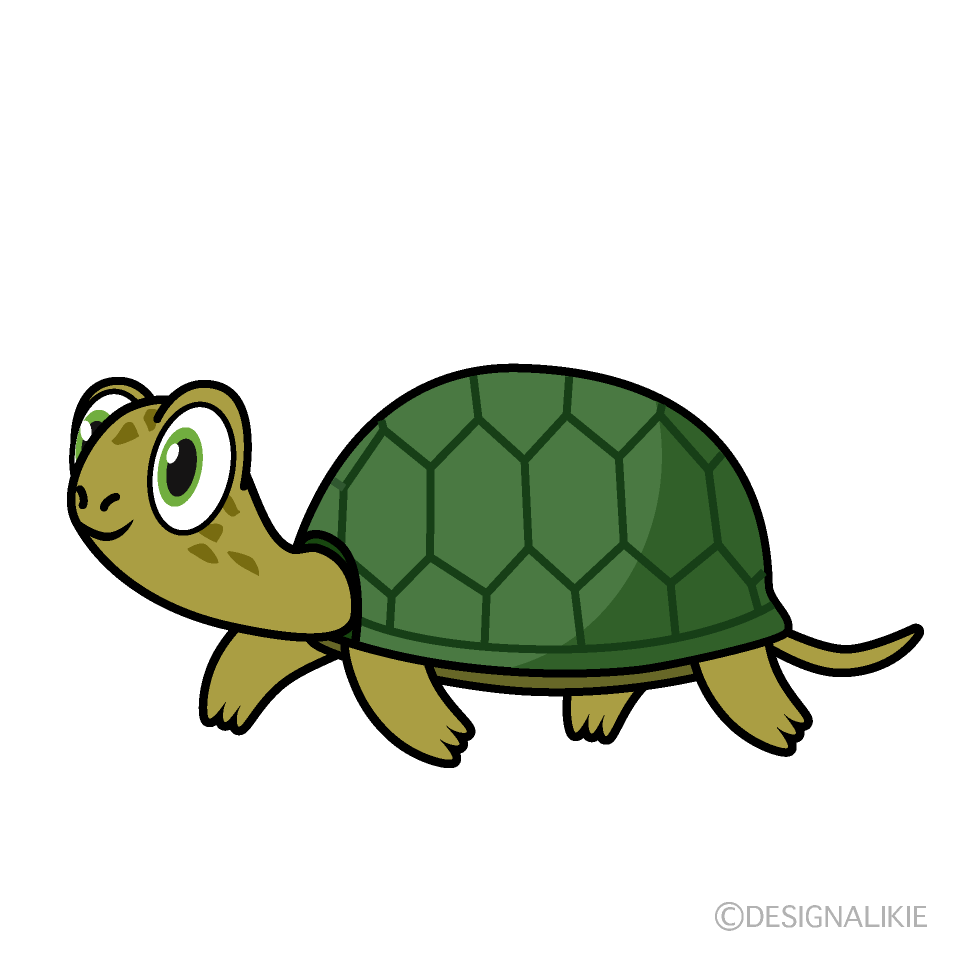 歩くカメキャラ