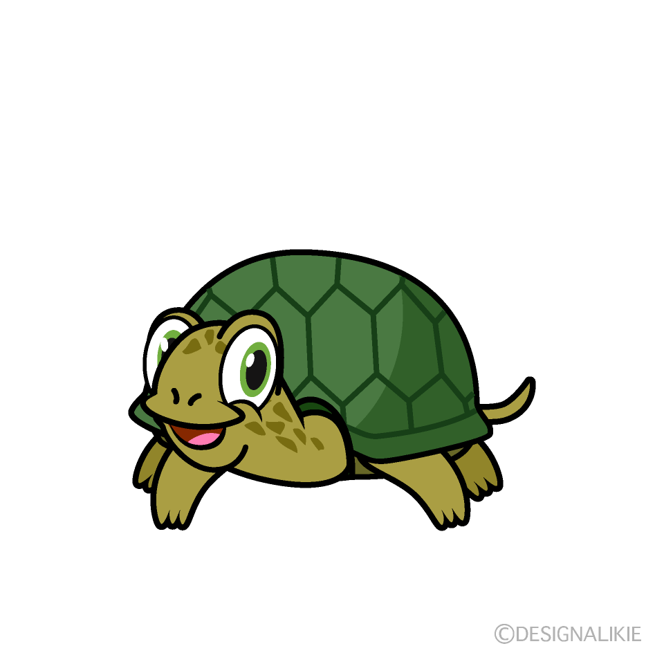 笑顔のカメキャラ