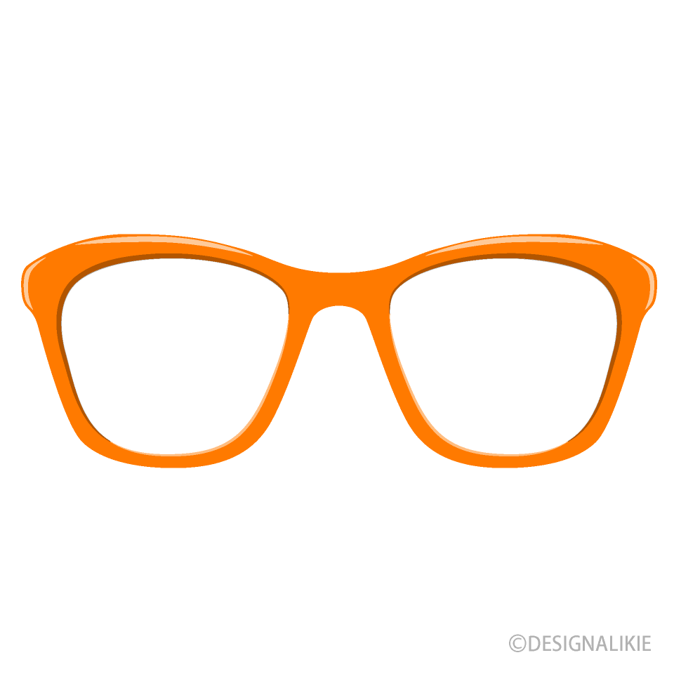 オレンジ色眼鏡