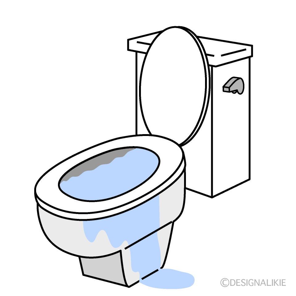 水が溢れるトイレ