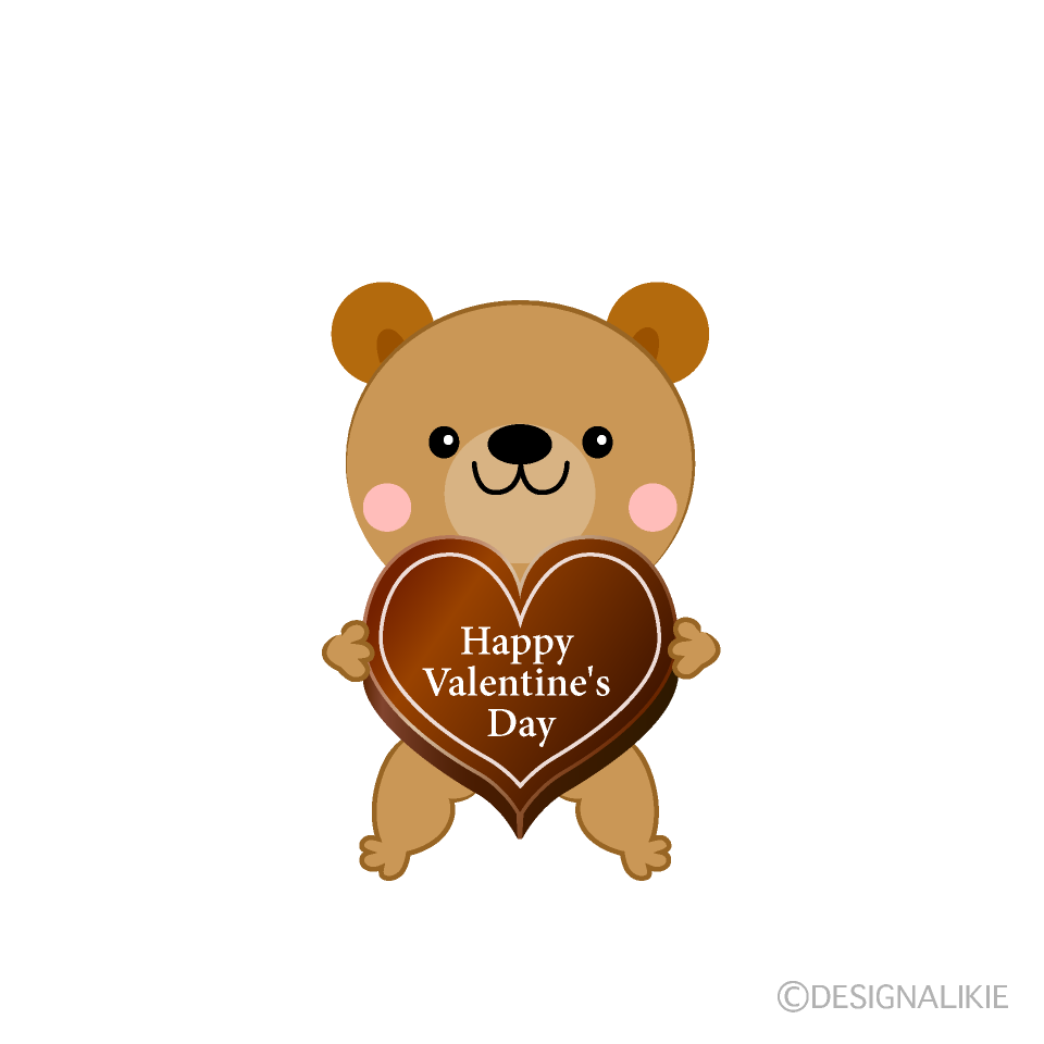 クマのバレンタインチョコ
