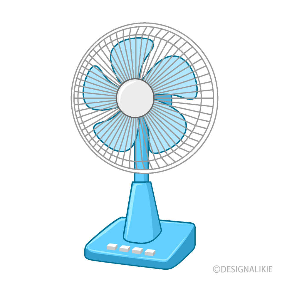 水色の扇風機