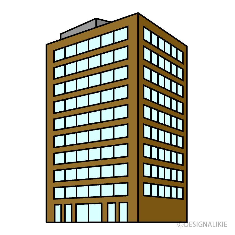 茶色の会社ビル