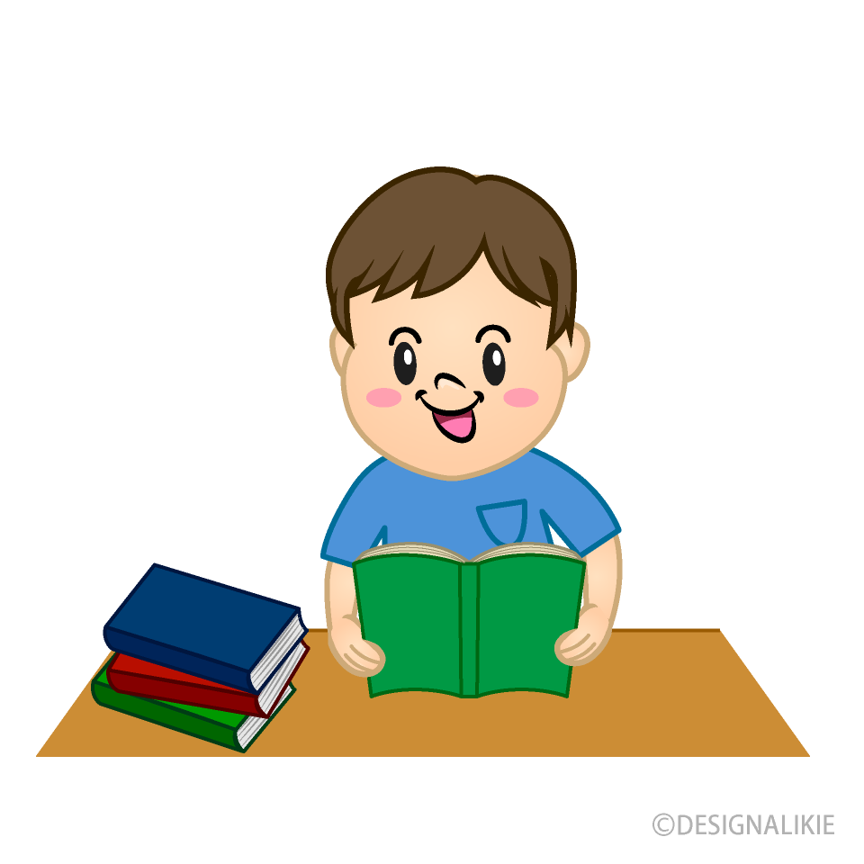勉強する男の子