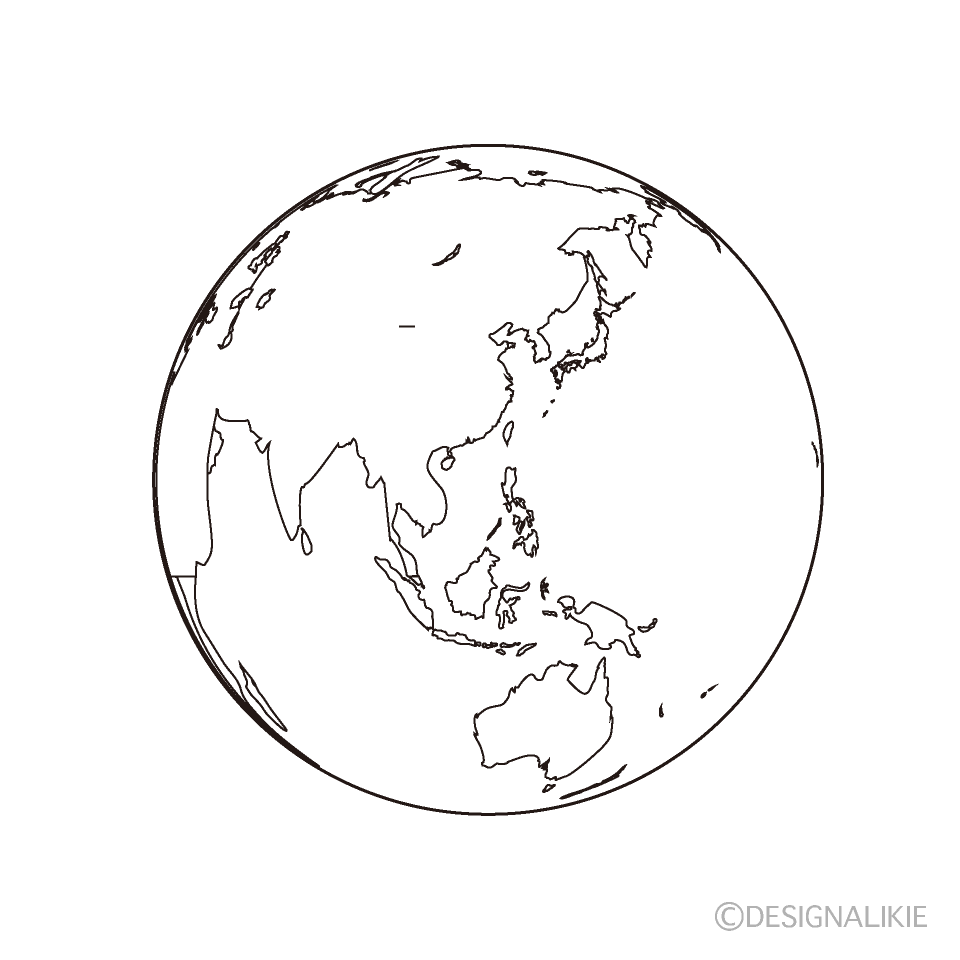 地球（白黒）