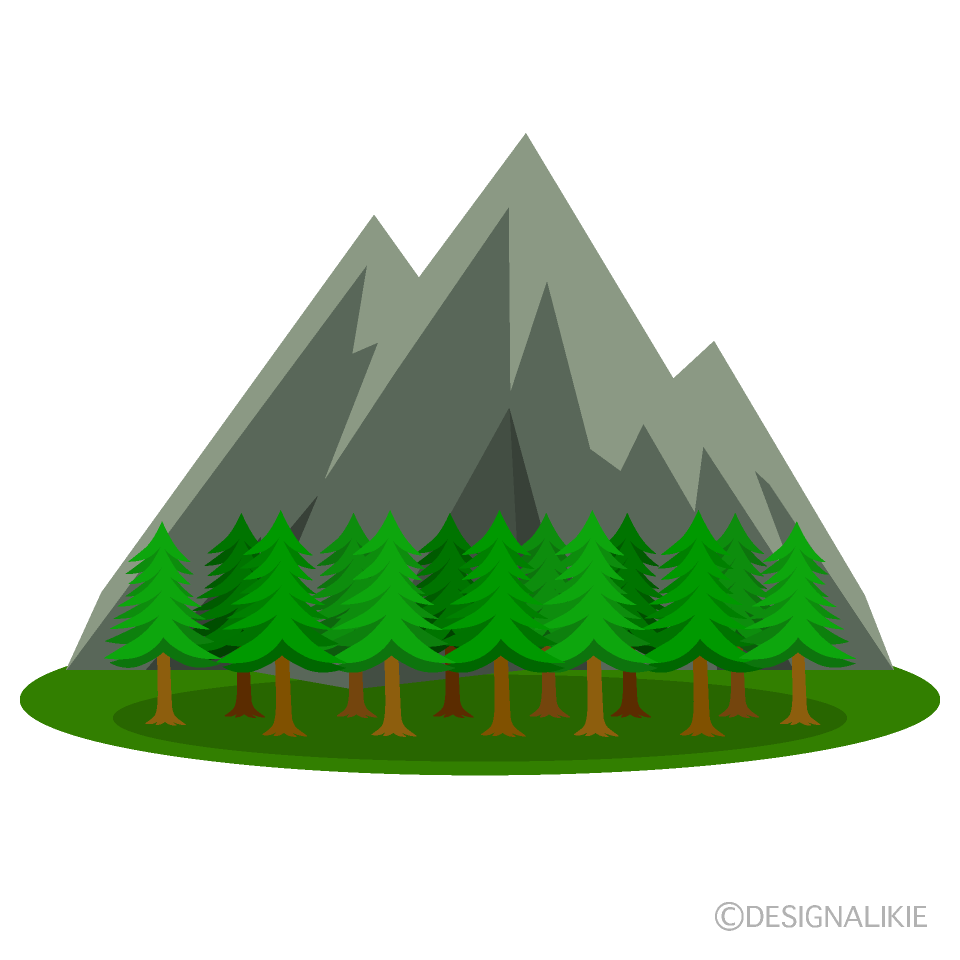 森と山脈