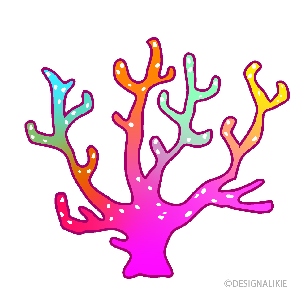 カラフルなサンゴ