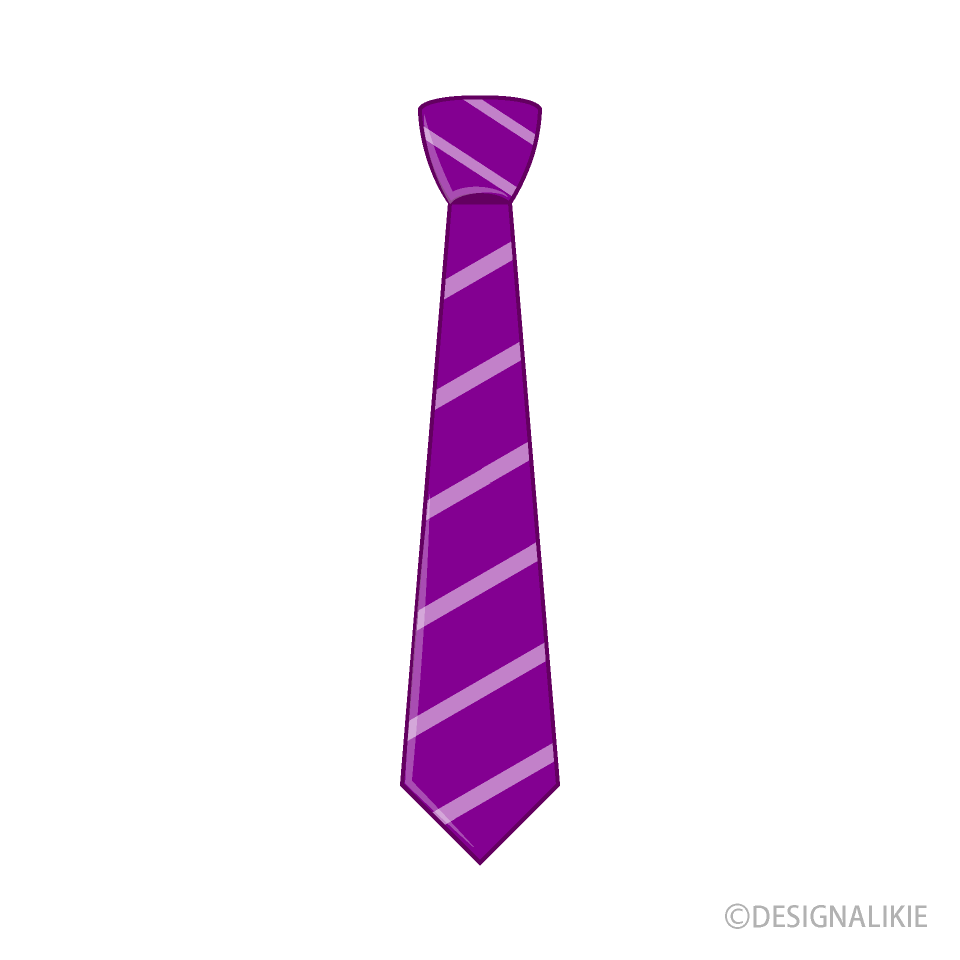 紫縞ネクタイ