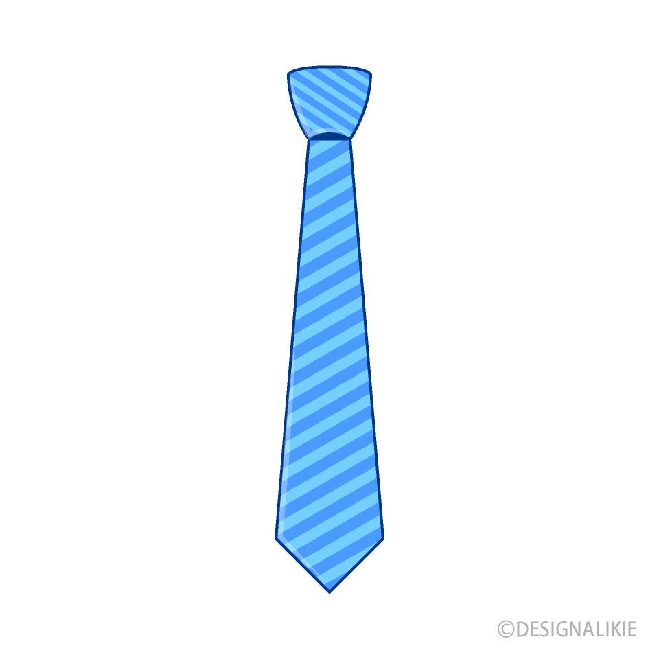 水色縞ネクタイ