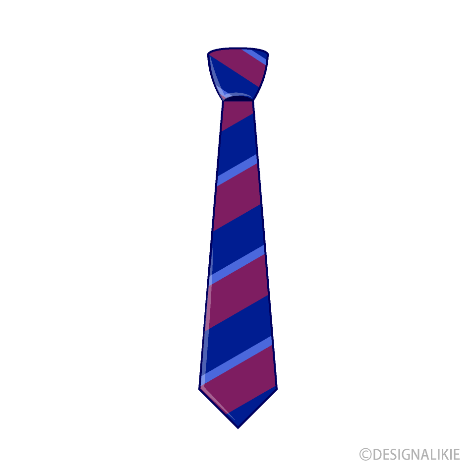 紺と紫縞ネクタイ