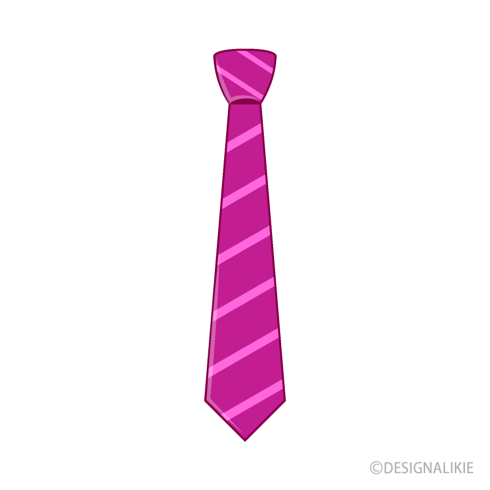 ピンク縞ネクタイ