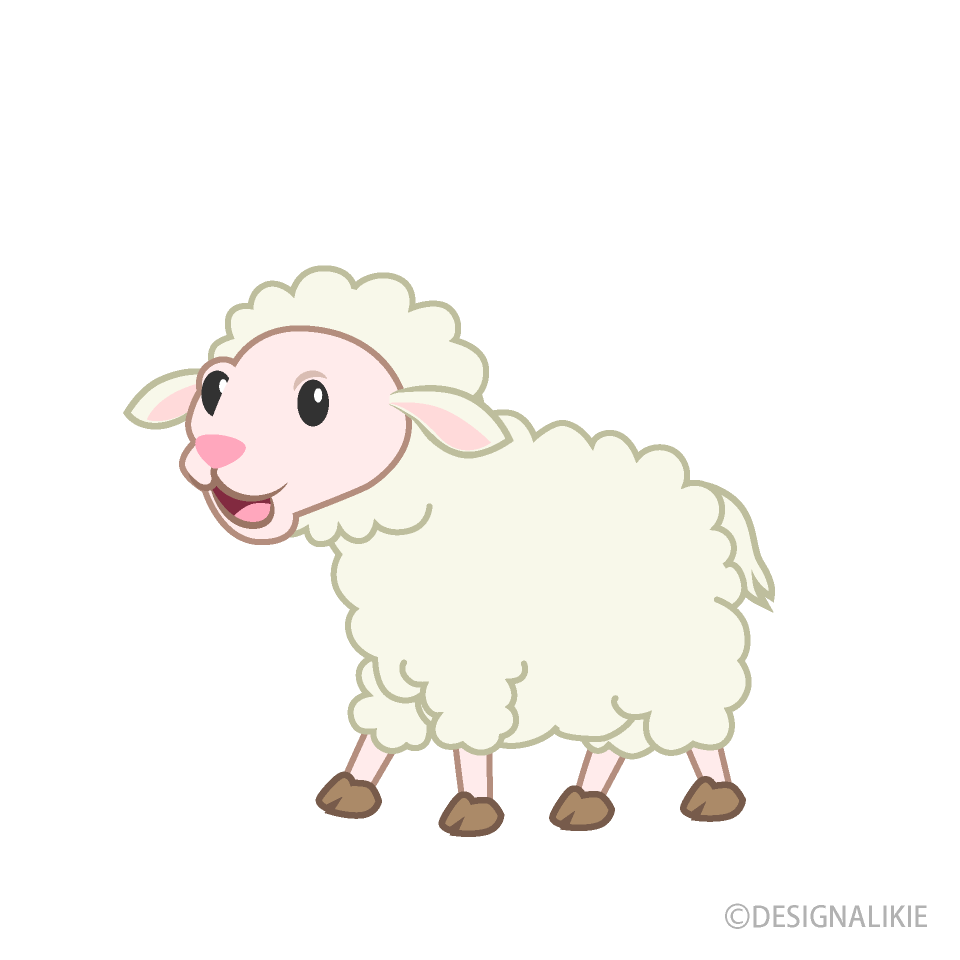 可愛い子ヒツジ（ピンク）