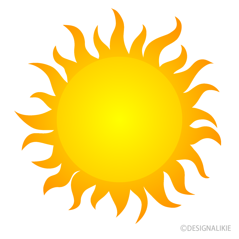 メラメラ燃える太陽