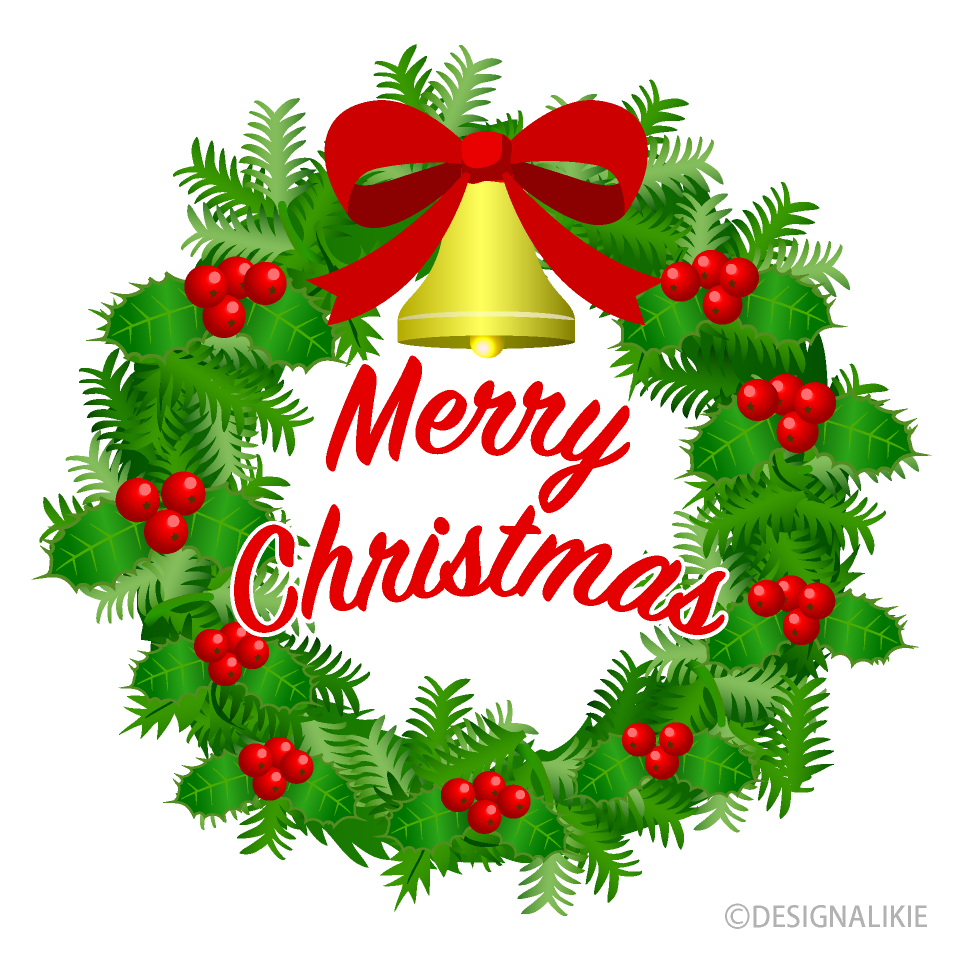 メリークリスマスホーリーのリース