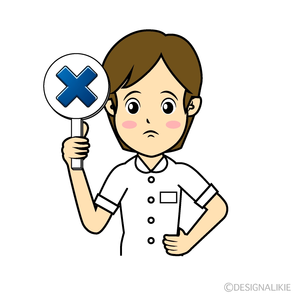 不正解札の看護師
