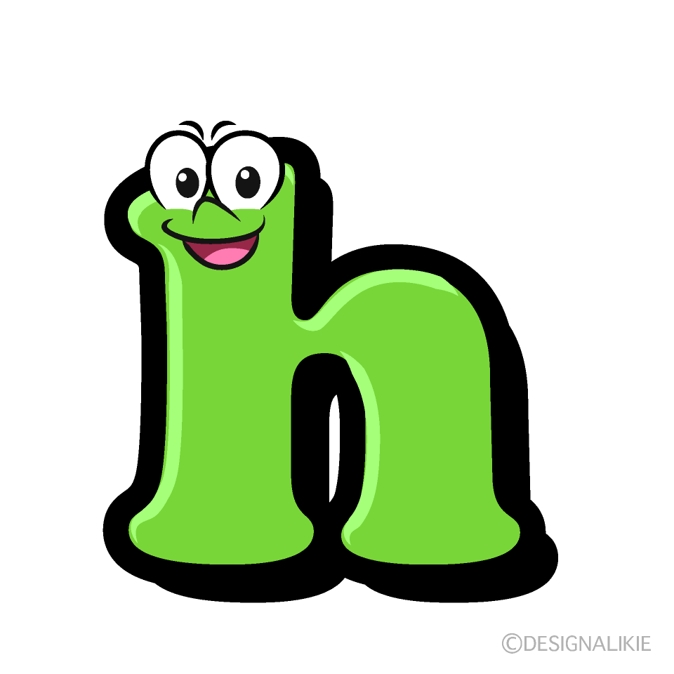 h（小文字）キャラキャラ