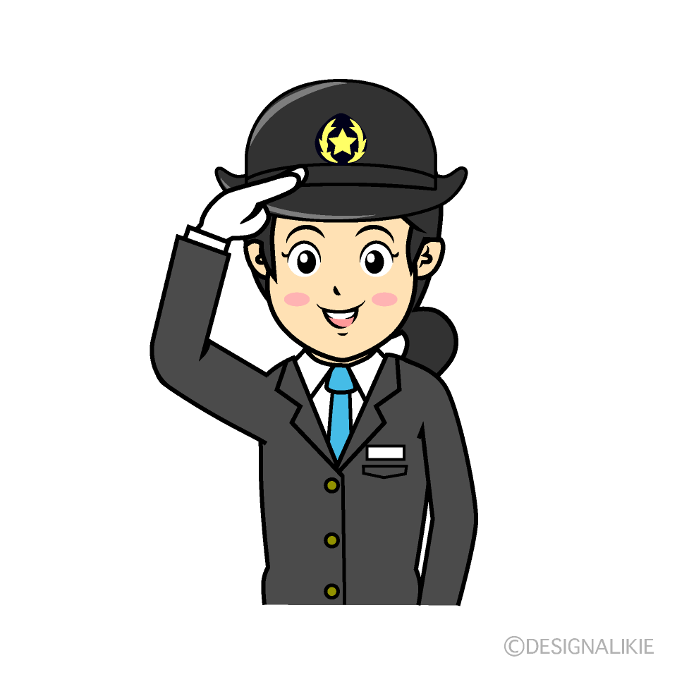電車の女性車掌さん