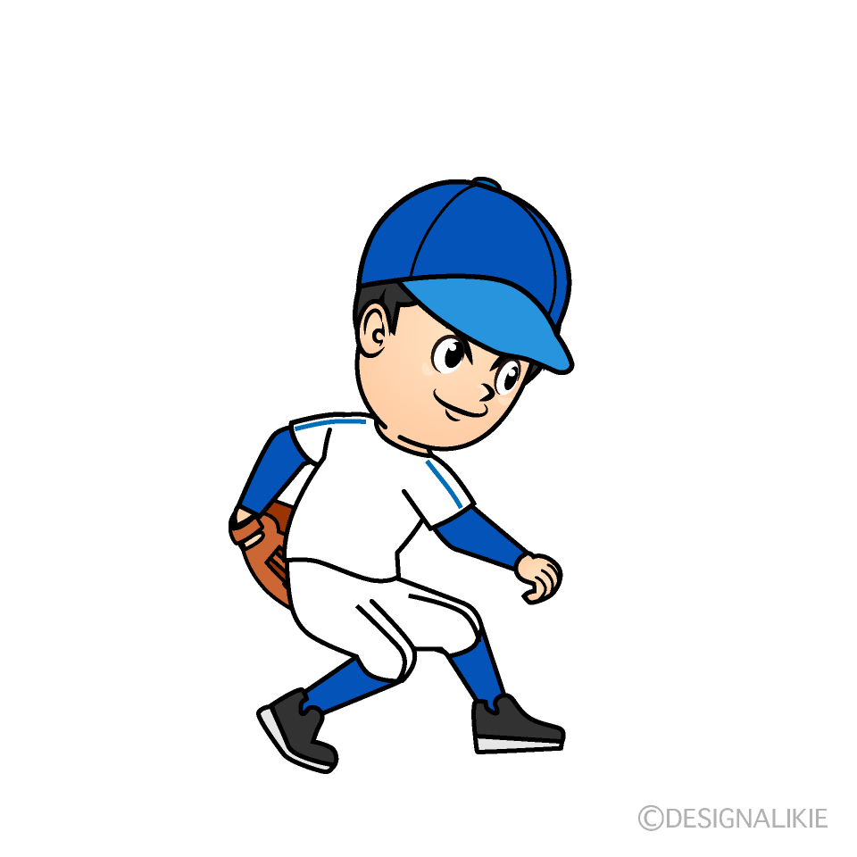 ボールを投げる野球選手