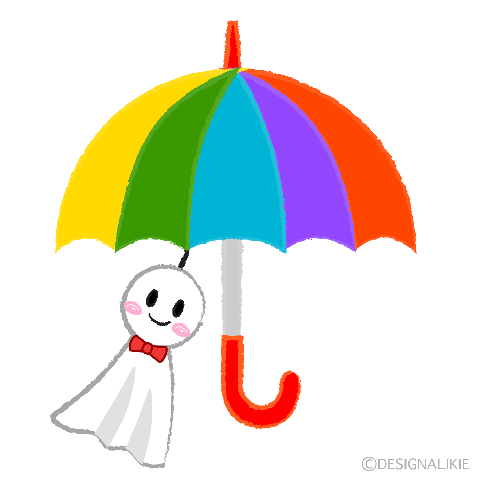 傘のてるてる坊主