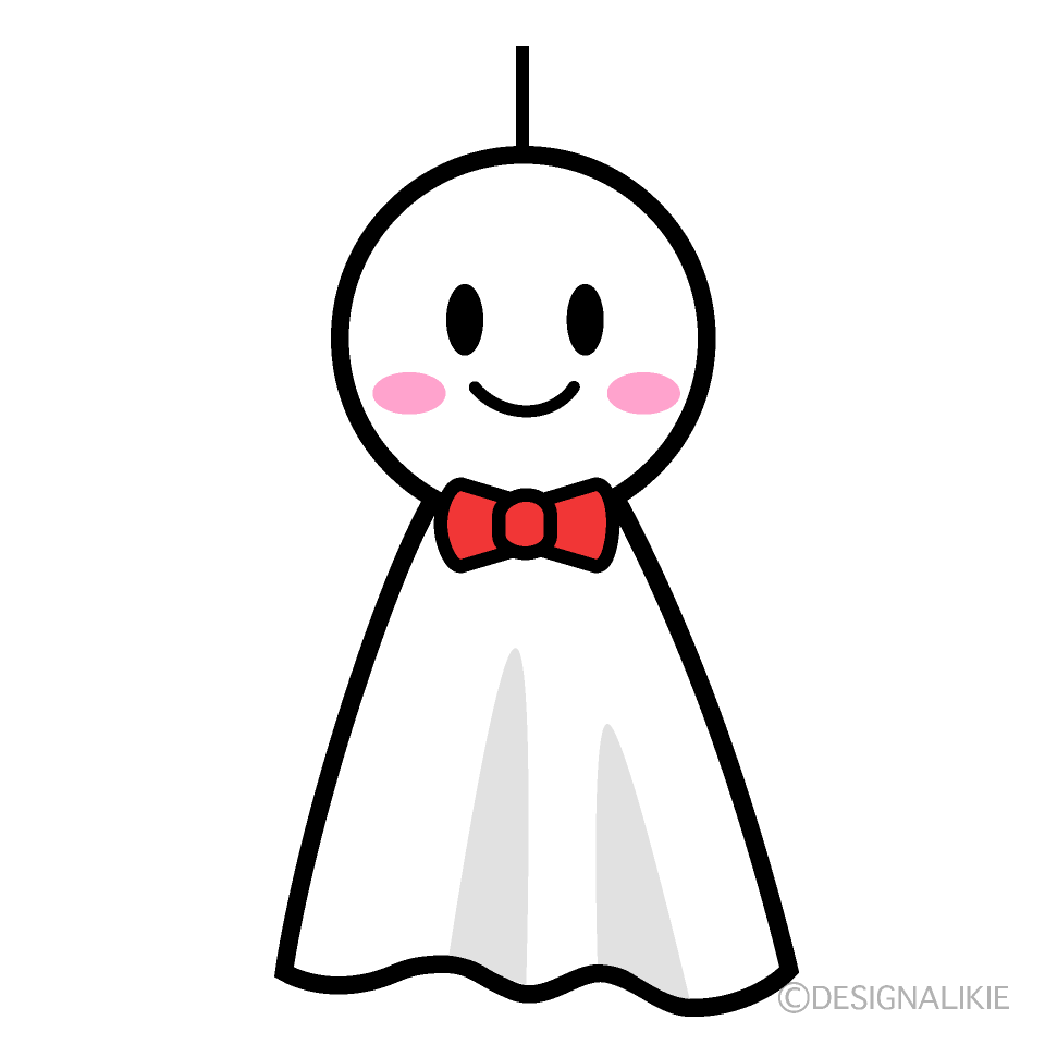 シンプルなてるてる坊主