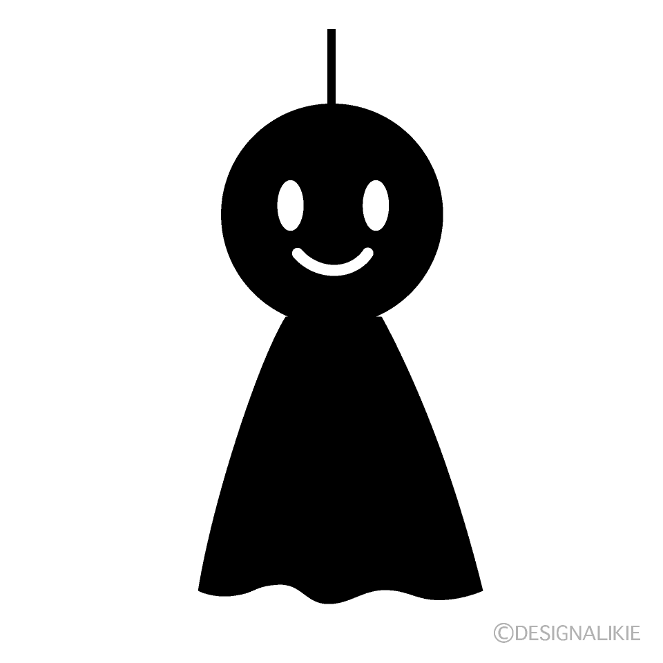 てるてる坊主シルエット