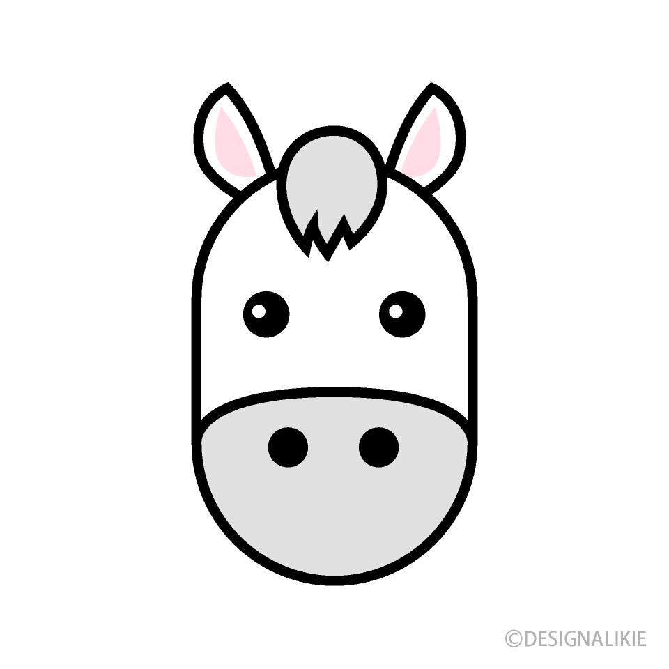 かわいい白馬顔