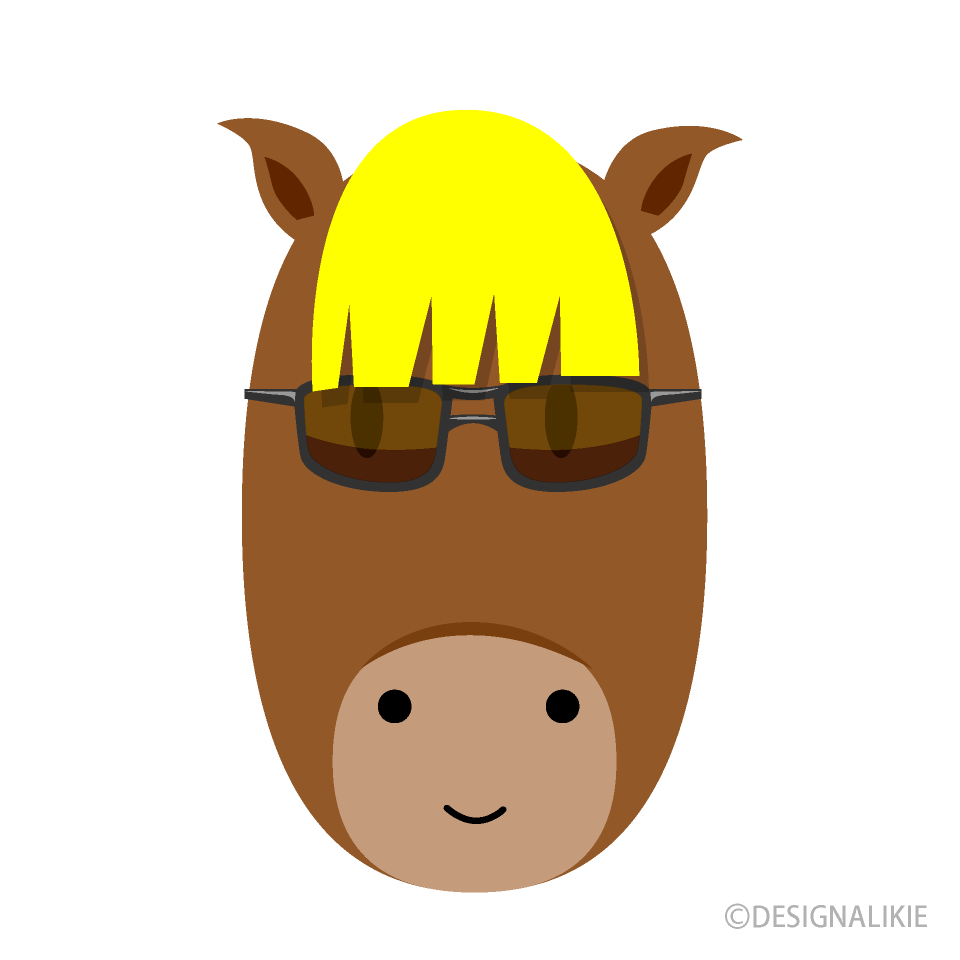 かわいいカッコいい馬顔
