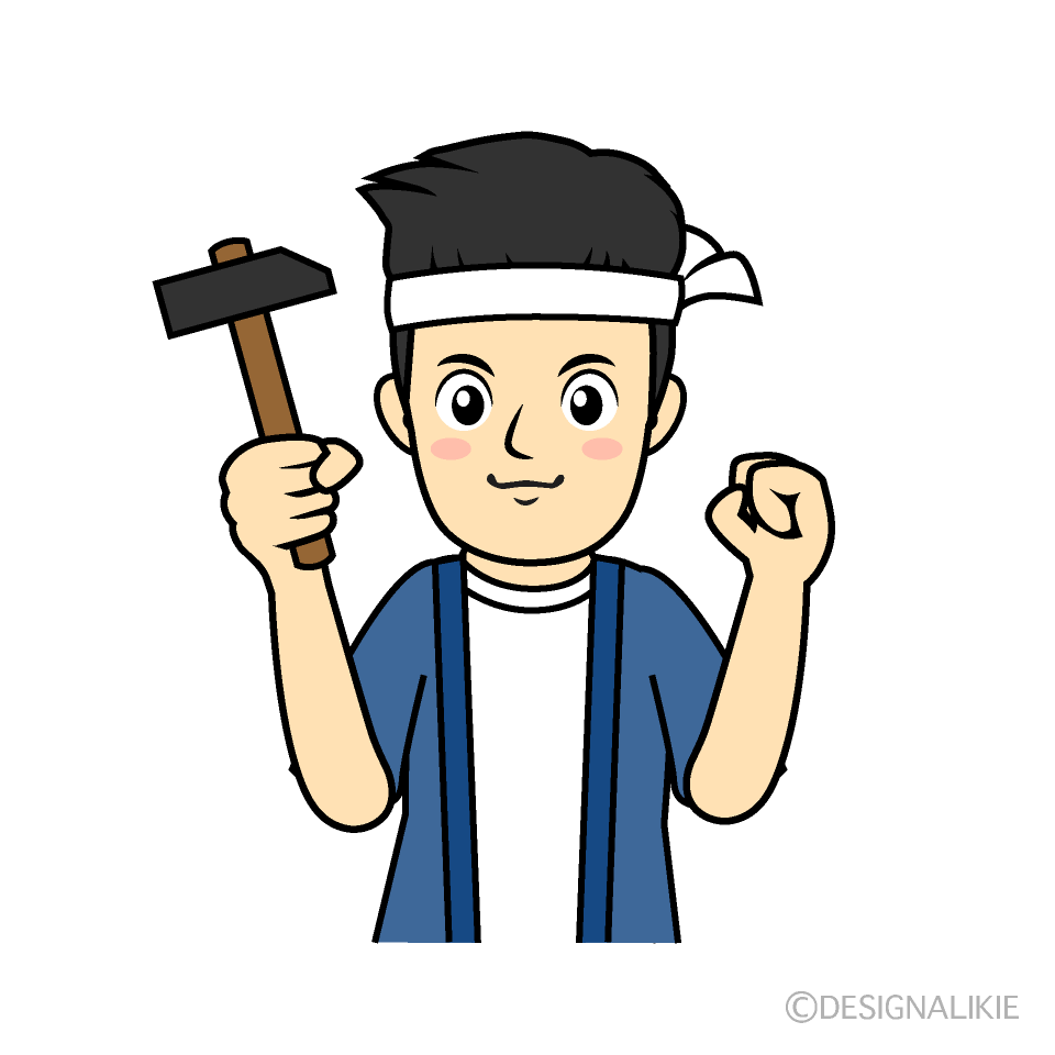 大工の若い棟梁